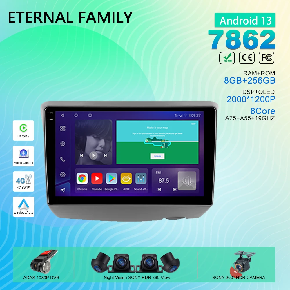 

Автомобильный радиоприемник Android 13 для Toyota Vitz XP10 Yaris Platz Echo 1999 - 2005 навигация GPS стерео Мультимедийный Плеер No 2Din 4G WIFI