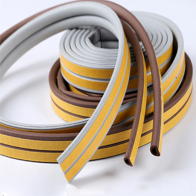 

10M Self-Adhesive Door And Window Sealing Strip Glass Window Windshield Anti-Collision Rubber Strip Foam Sound Insulation Strip