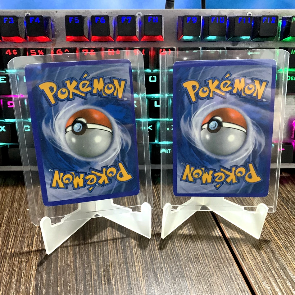 3 шт./компл. прозрачный мольберт с рукавами для карт Pokemon подставки альбомов