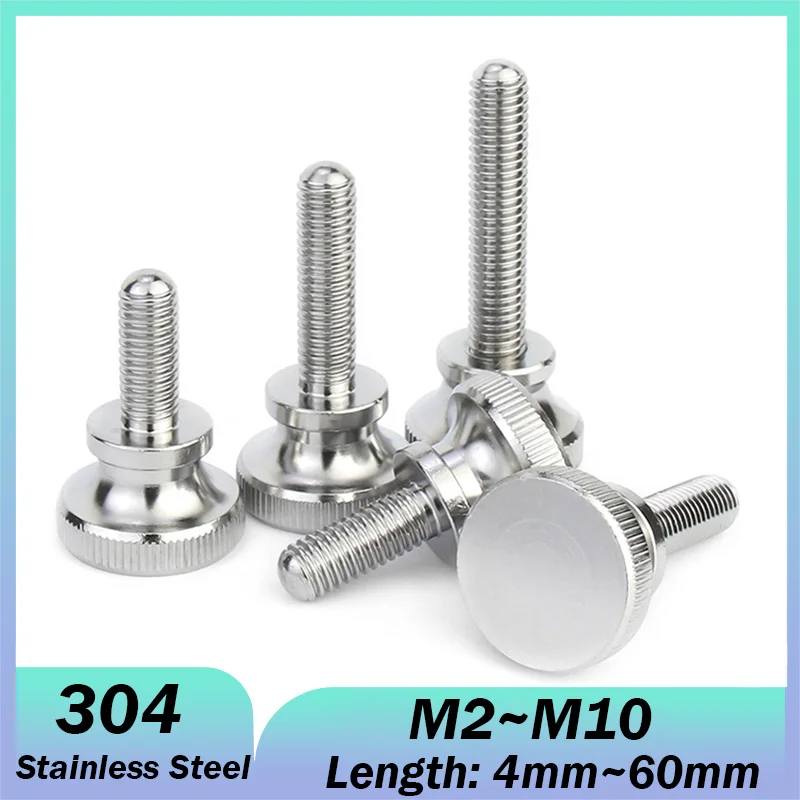 

M2 M2.5 M3 M4 M5 M6 M8 M10 Нержавеющая сталь 304 DIN464 GB834 Винт с накаткой, затягивающий вручную болт для навесной стены, стекла, замка с накатанной головкой
