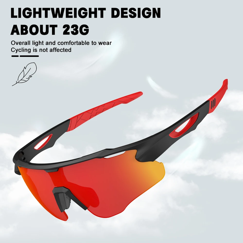 Солнцезащитные очки унисекс для велоспорта поликарбонатные линзы TR-90 материал
