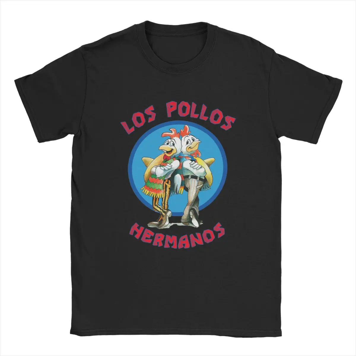 

Men's T-Shirt Los Pollos Hermanos Breaking Bad Fashion 100% Cotton Tee Shirt Short Sleeve TV T Shirts Round Neck Clothes Summer