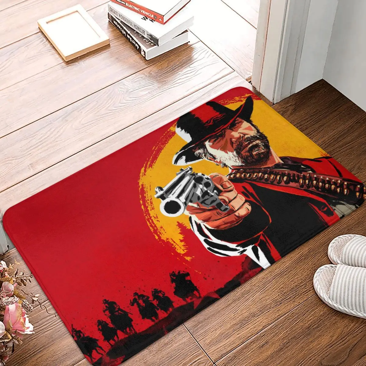 

Red Dead Redemption John Marston Game Anti-Slip Doormat Bath Mat Poster Floor Carpet Welcome Rug Indoor Decor