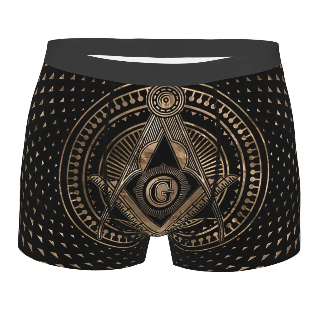 

Freemasonry Symbol Square And Compasses Underpants Cotton Panties Man Underwear Comfortable Shorts Boxer Briefs