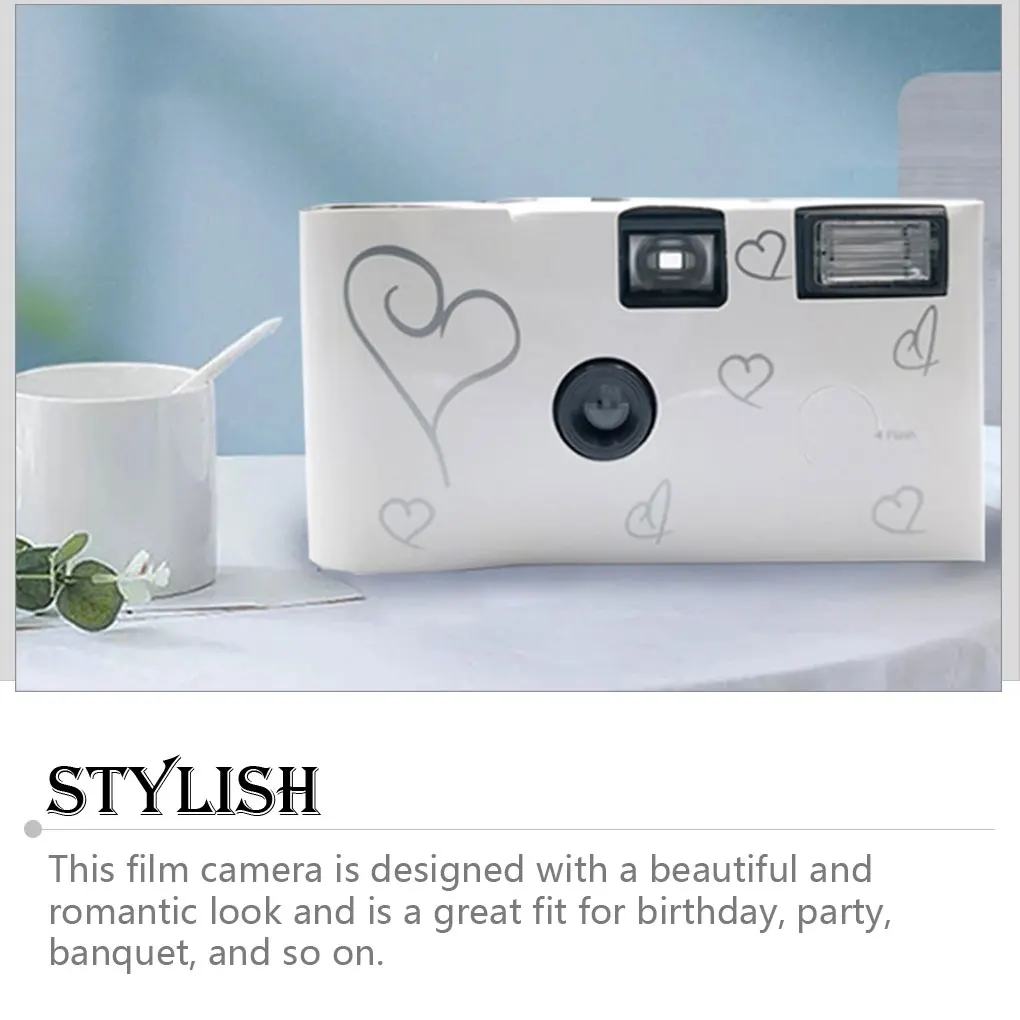 

Vintage Single Use Camera with Flashlight Wedding 35mm Film Cameras