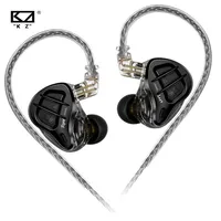 KZ ZAR Hybrid Driver In-ear Monitor 1DD+7BA Earphone HiFi 2Pin Wired Headphone Music DJ Headset Sport Game Earbud ZAX ZAD AST 1