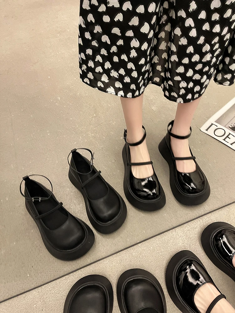 

Босоножки женские, на среднем каблуке, с пряжкой, черные, лето, 2022