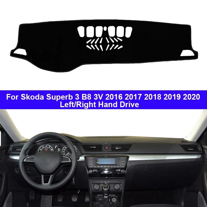 Чехол для приборной панели автомобиля коврик ковер накидка Skoda Superb 3 B8 3V 2016 2017 2018