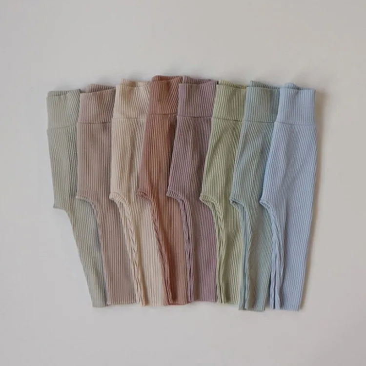 

2022 Kids Pants Ankle Length Elastic Waist Skinny Simple Fashion Modern Comfortable Designable Spring Children Unisex