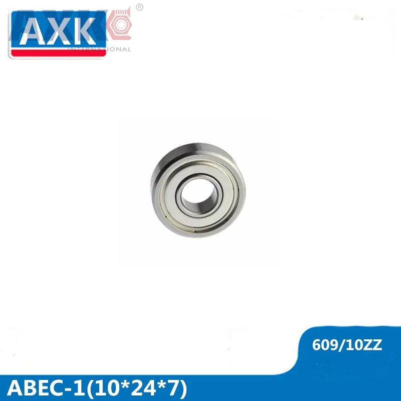 AXK 609/10 Bearing ABEC-1 ( 4 PCS ) 10x24x7 mm Miniature 609-10 Z ZZ Ball Bearings 609/10 RS 2RS Bearing 609/10ZZ 609/10RS