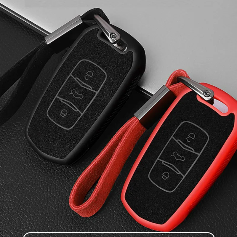 

Plastic+Leather Car Key Case Cover For Geely Atlas Boyue NL3 EX7 Emgrand X7 EmgrarandX7 SUV GT GC9 borui Car remote key case