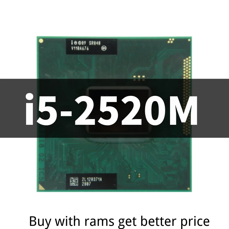 Core i5-2520M i5 2520M SR048 2 5 ГГц двухъядерный четырехпоточный ЦПУ процессор 3M 35 Вт Разъем G2