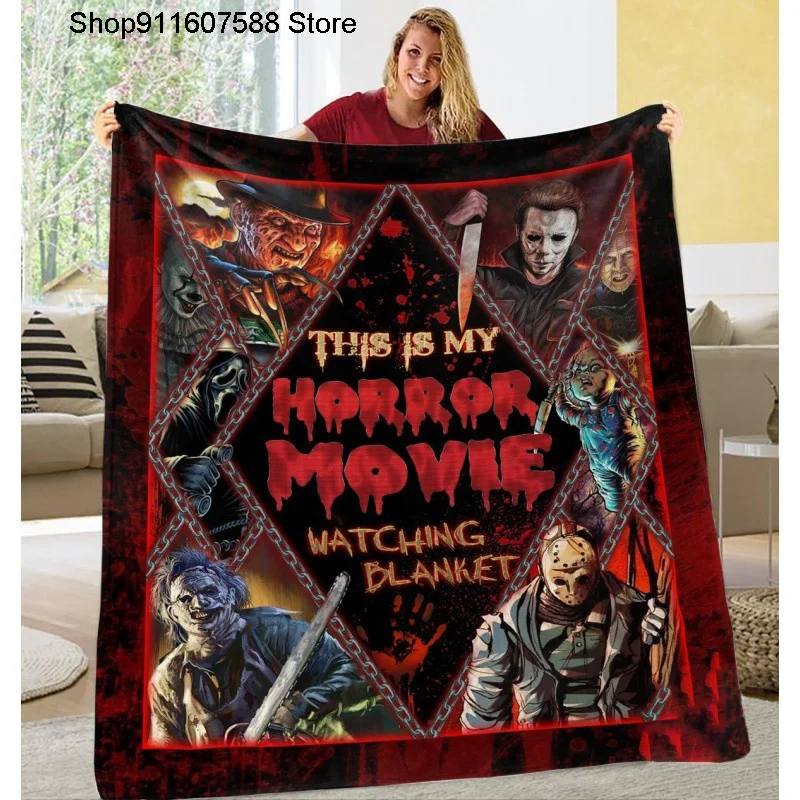3D одеяло из фильма ужасы фланелевое полиэстера мягкое уютное теплое домашнее
