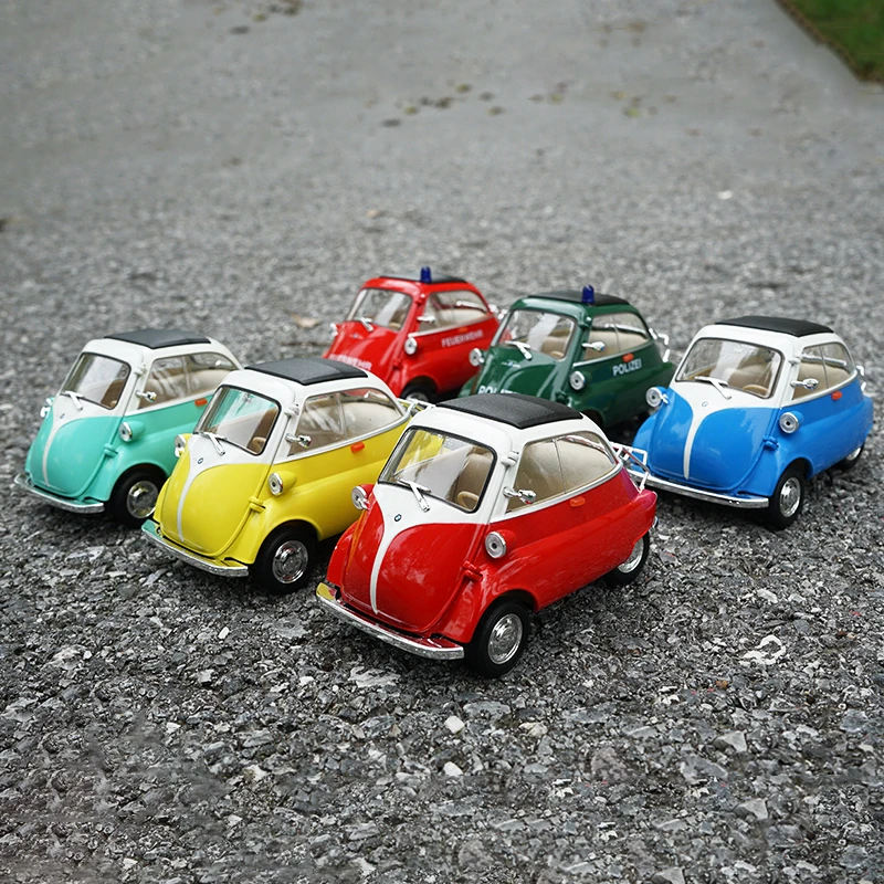 Фото Модель автомобиля WELLY 1:18 BMW Isetta из сплава, коллекционная миниатюрная масштабная модель для коллекции и в подарок №3