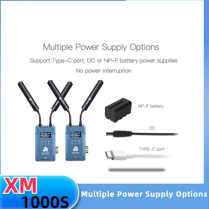 Forhope XM1000s Pro Dual-HDMI Беспроводная система передачи видео SDI передатчик изображения приемник сцена режимы переключения свободно
