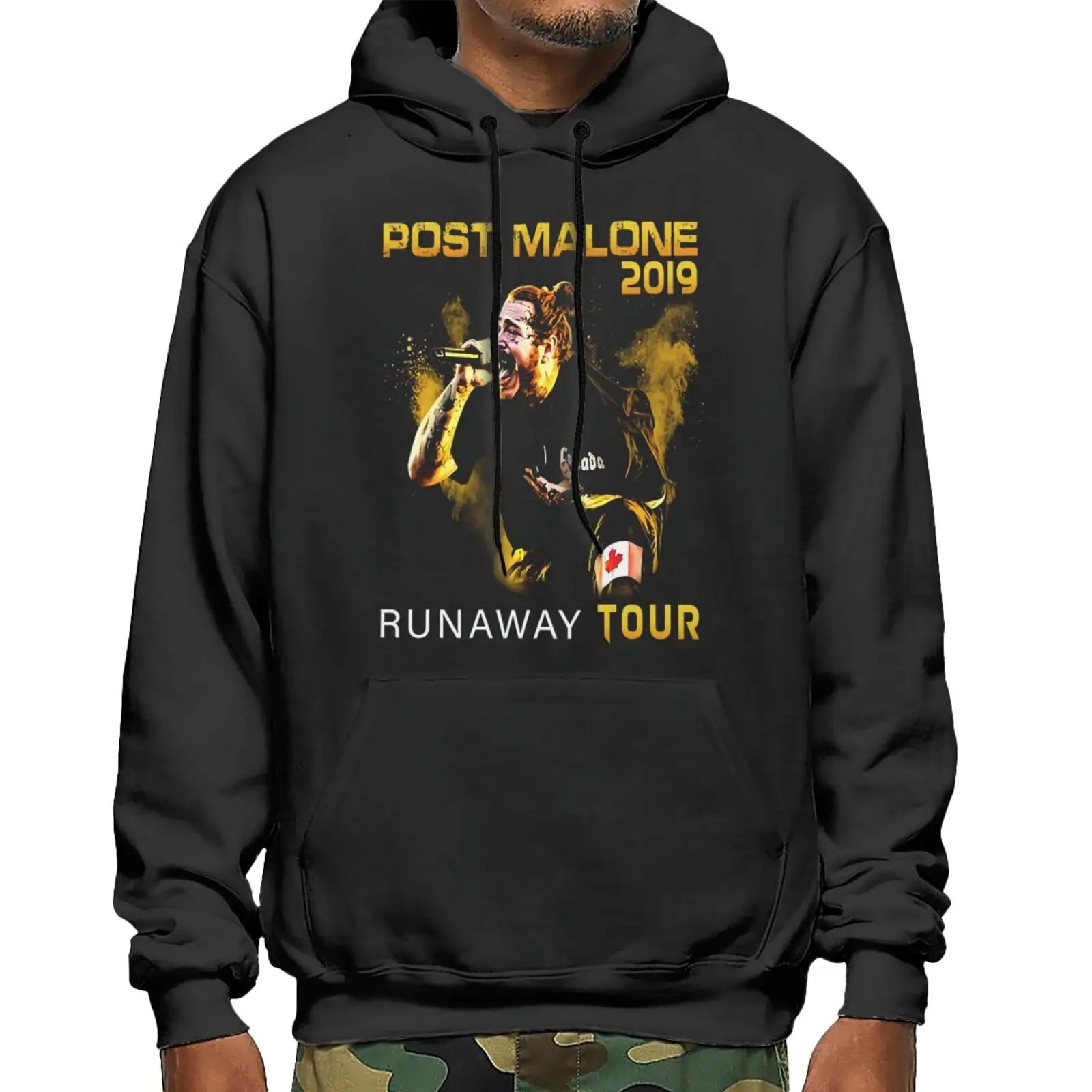 

Post Runaway Tour 2020 Malone Hiphop Hoodies Men's Oversize Hoodie Pullover Techwear Women's Hoodie Oversize Sweaters Harajuku