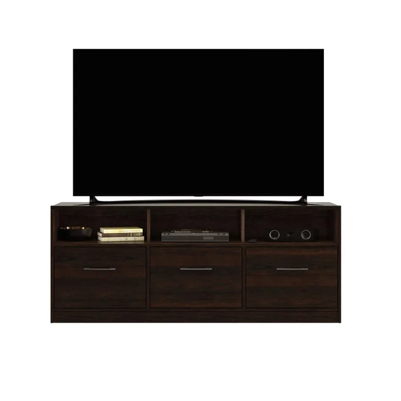 Stand With Large Drawer, 2 Storage Cabinets And Shelf For Tvs Up To 60