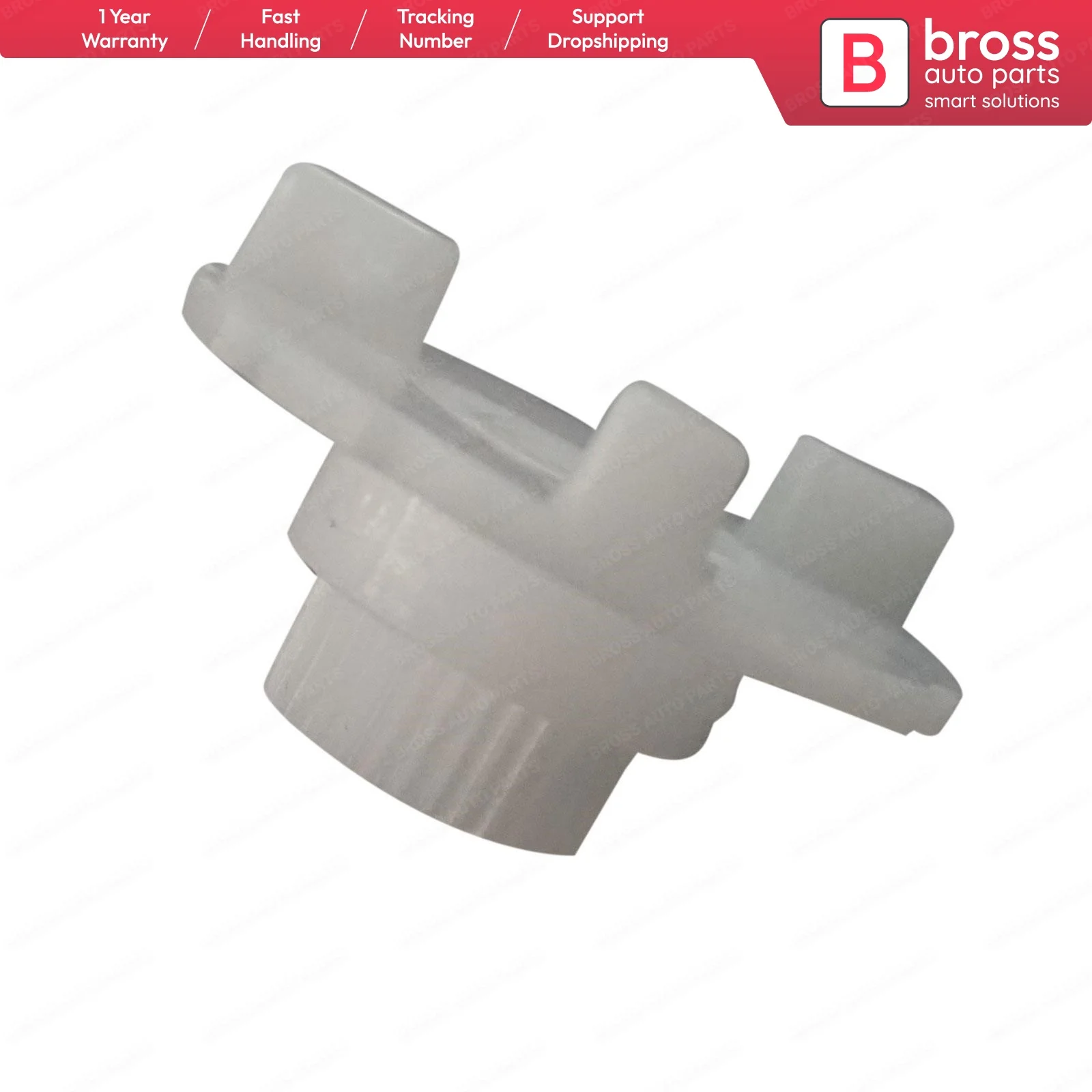 

Bross BGE531 Window Regulator Motor Inner Gear for VW Passat Outer Diameter: 42,5mm, Head Gear Diameter: 18 mm (outer),