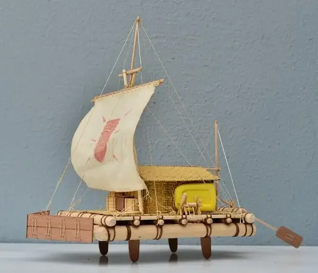 Весы плота Kon-Tiki 1:18 15 8 дюйма 402 мм комплект деревянной модели корабля Shicheng