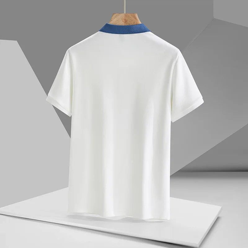 Men's Wear Shirt HAZZYS Golf Clothing  Men Letter Embroidery T-shirt Summer Solid Color Short Sleeve Casual Polo Business Sports