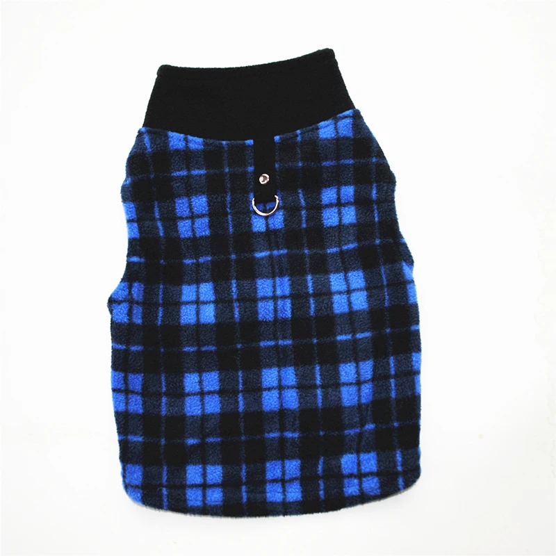 

Vintage Plaid Warm Fleece Pet Dog Clothes Autumn Winter Thickened Vest Coat for Small Dogs Cats Warm Costume Chihuahua Clothes