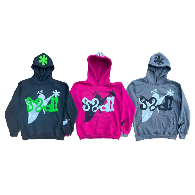 

Женский пуловер в стиле Харадзюку, повседневный Свитер оверсайз с длинным рукавом и надписью, одежда с ангелом, Y2K