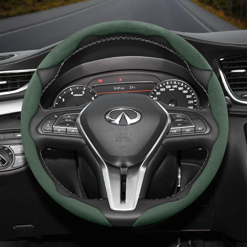 Защелкивающийся чехол на руль Infiniti подходит для fx37 qx70 fx35 q50 q70 ex35 ex37 g37 m35 m35x cubre volante