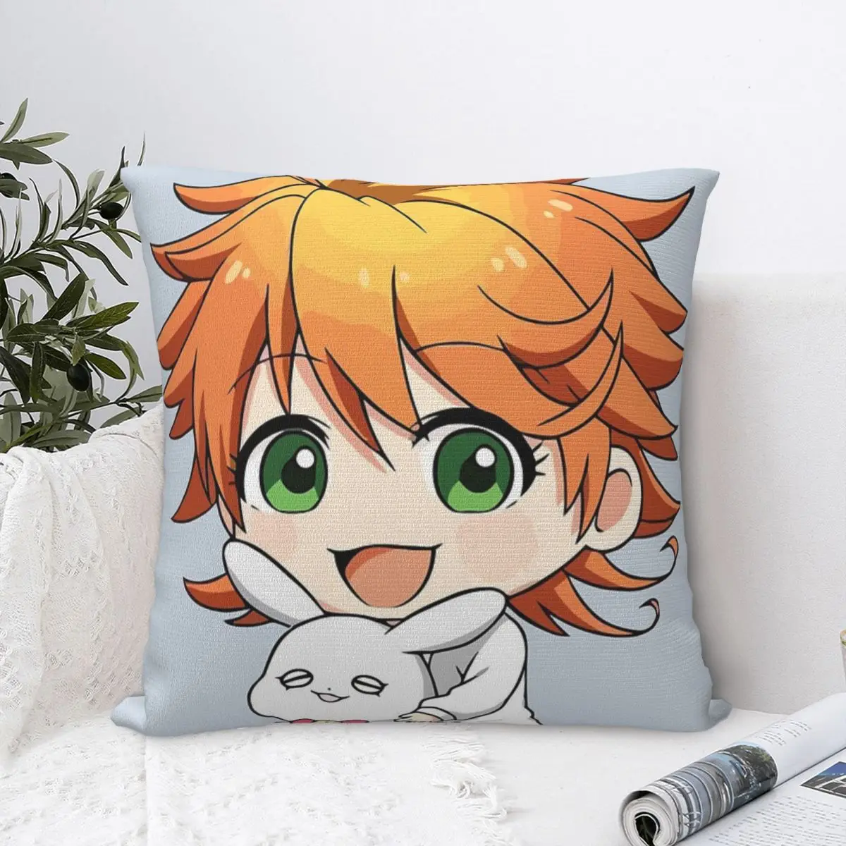 The Promised Neverland-Чехол-наволочка для подушки дивана декоративные | Дом и сад