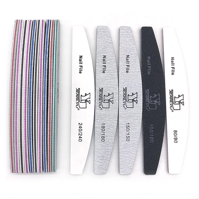 

1 шт., пилка для ногтей с зернистостью 100, 150, 180, 240