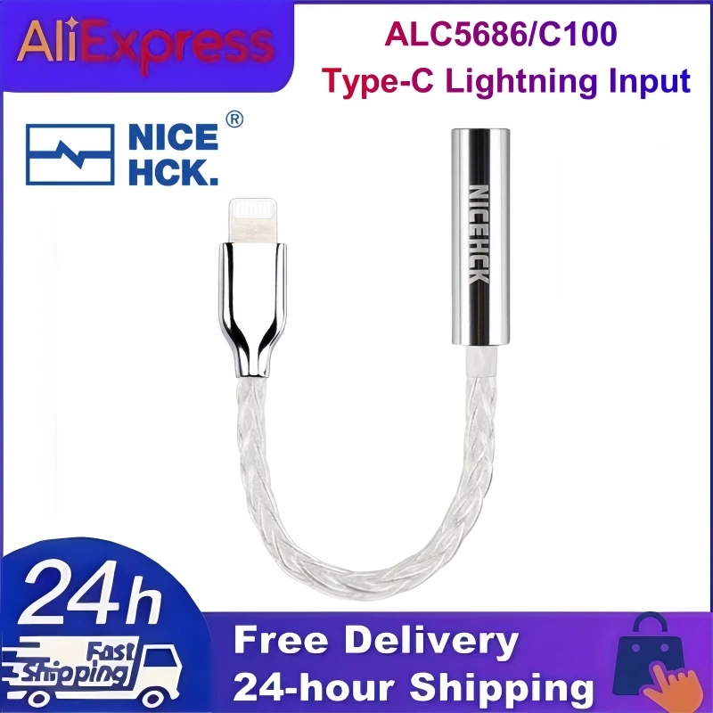 Фото NICEHCK TC3 Корпус из металлического сплава Адаптер декодирования HiFi ALC5686/C100 Type-C Поддержка входа молнии Микрофон управления линией №1