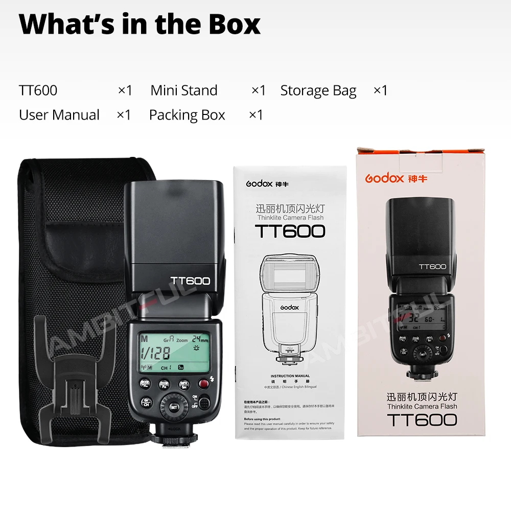 Godox TT600 TT600-S вспышка для камеры Speedlite 2,4G Wireless GN60 MasterSlave для Canon Sony Nikon Pentax Olympus Fuji Lumix (art.: 3920cc431fa79) - 3920cc431fa79