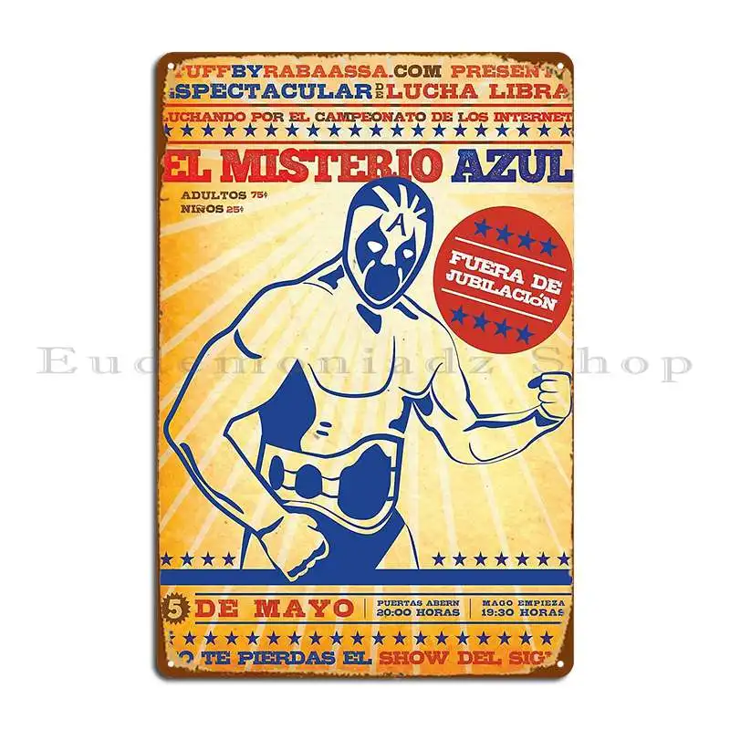 Металлическая табличка El Misterio Azul