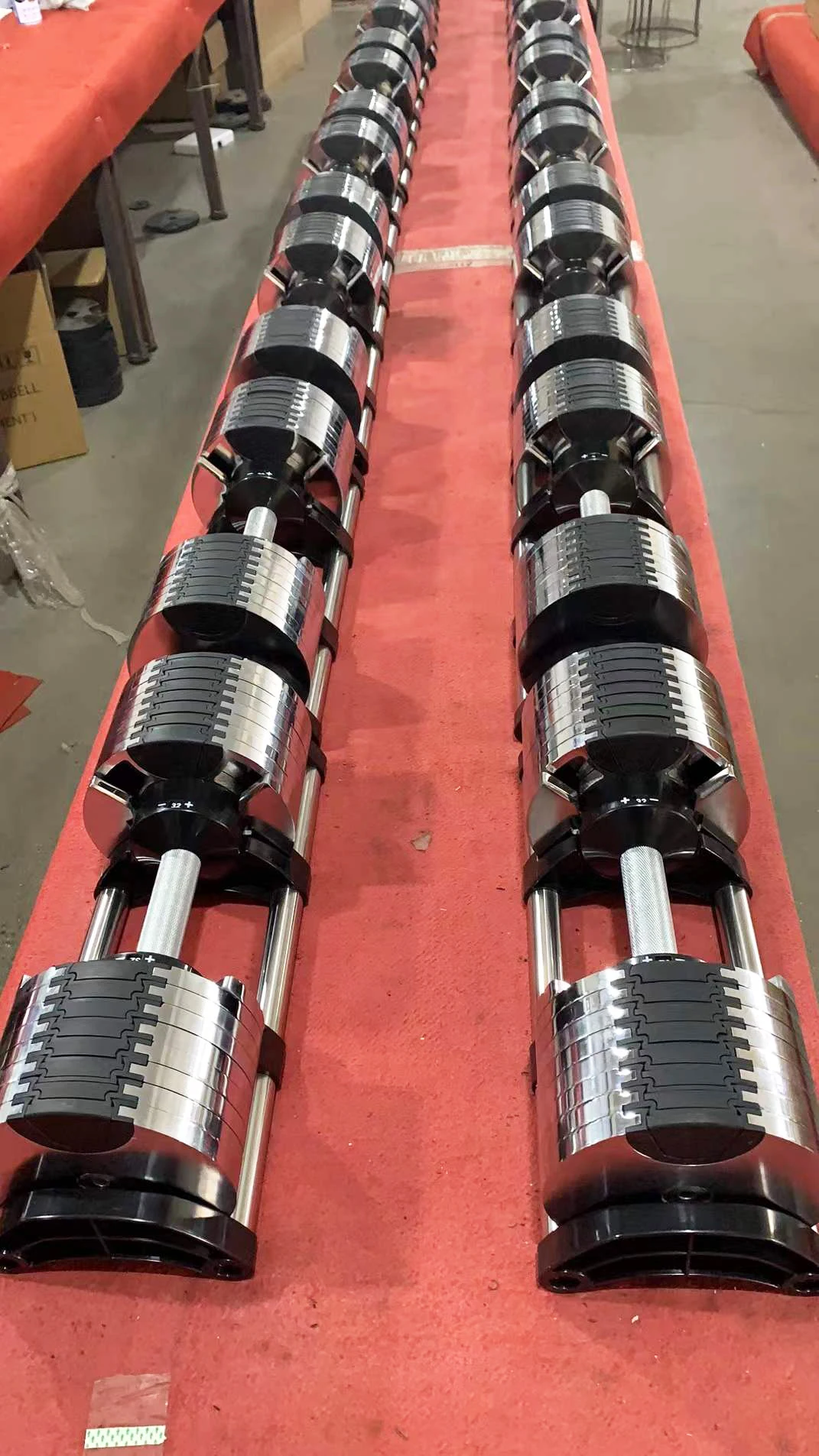 Хромированная регулируемая гантели 2 кг (5 фунтов) увеличение 43 пара 16 шестерней и