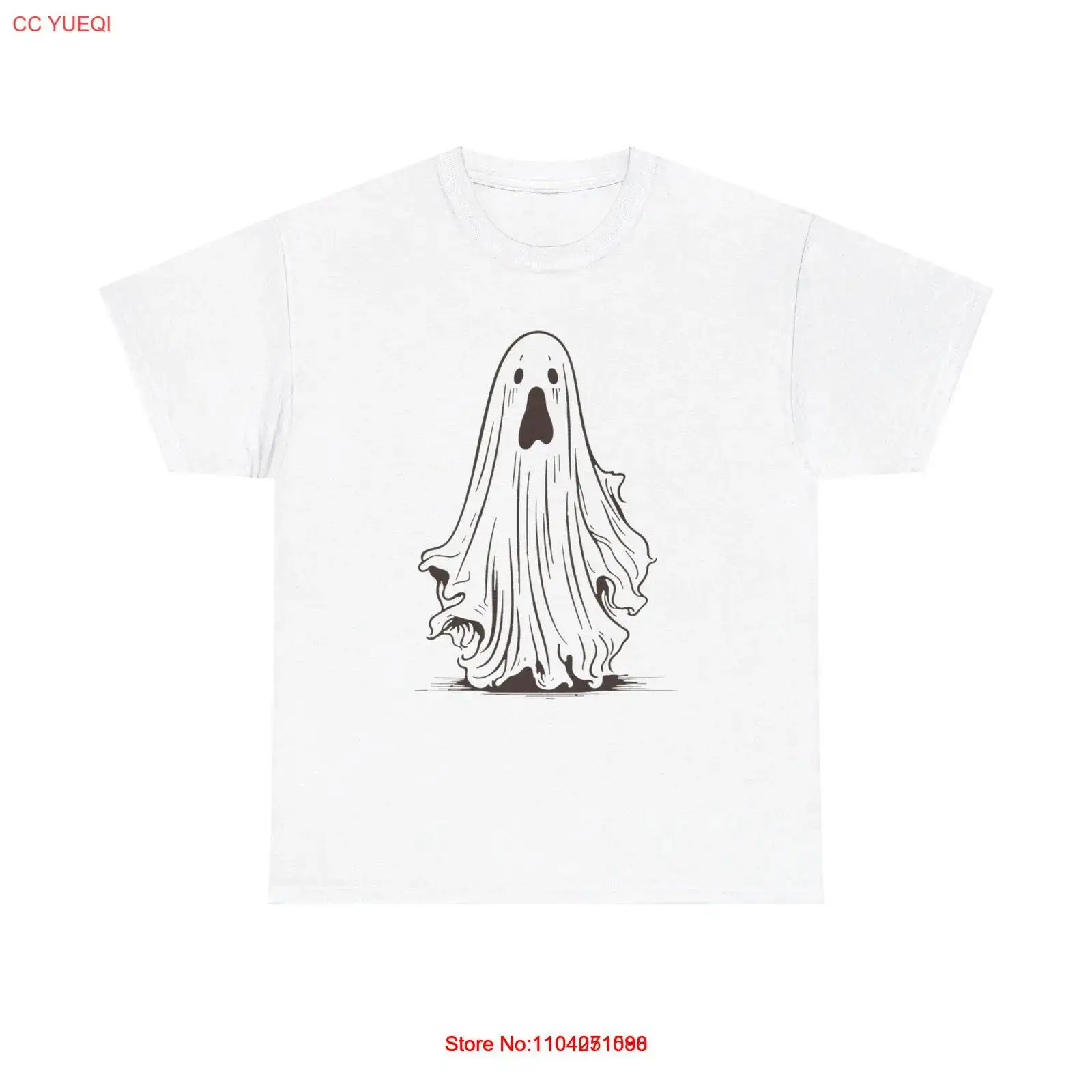 Футболка Creepy Ghost Graphic - возбуждение вурдалак темный ждрый Хэллоуин