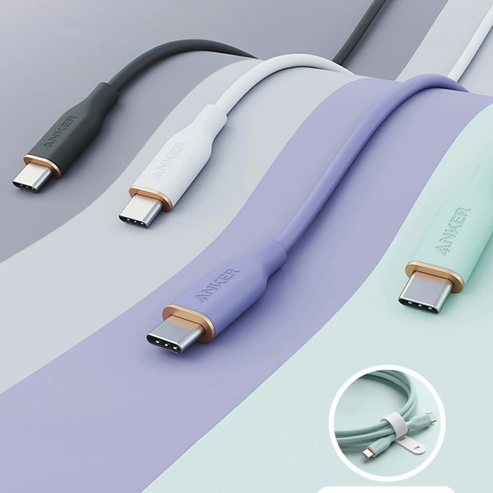 

Кабель зарядный Anker Powerline III, 100 Вт, 3 фута, USB 2020 Type C