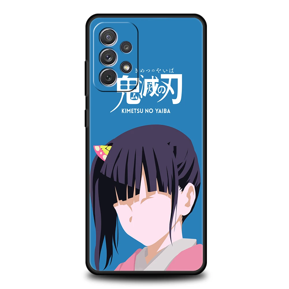 Kimetsu No Yaiba Silicone Case For Samsung Galaxy A32 A52 A13 A22 A72 A51 A71 A41 A11 A31 A21S 5G Luxury Phone Cover Shell Coque
