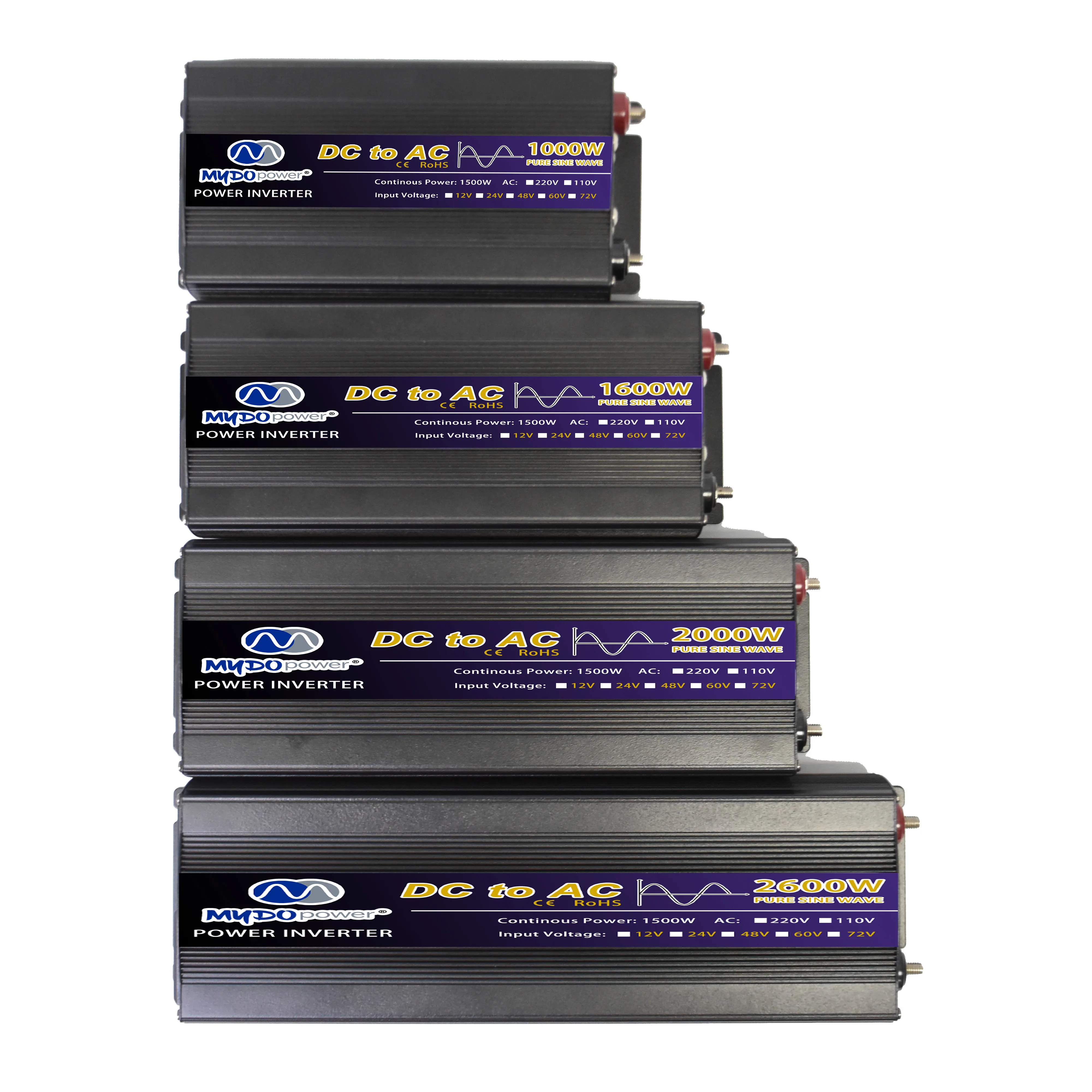 Gongdi Чистая синусоида Инвертор мощности Прикуриватель Smart Clip Автомобильный