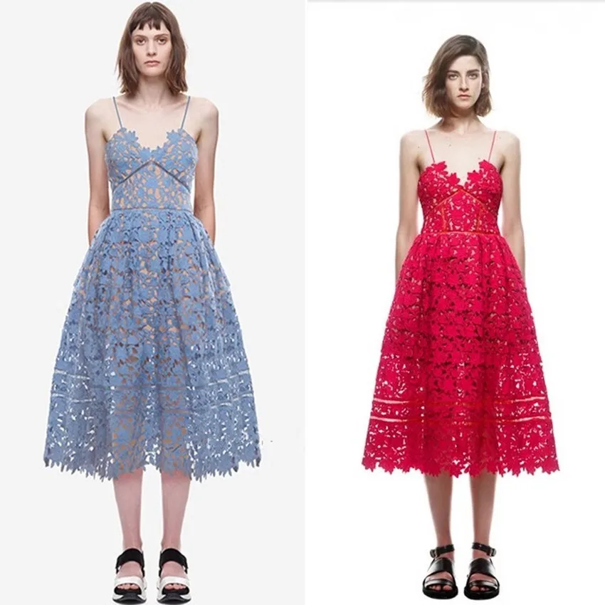 Женское кружевное платье-миди с V-образным вырезом