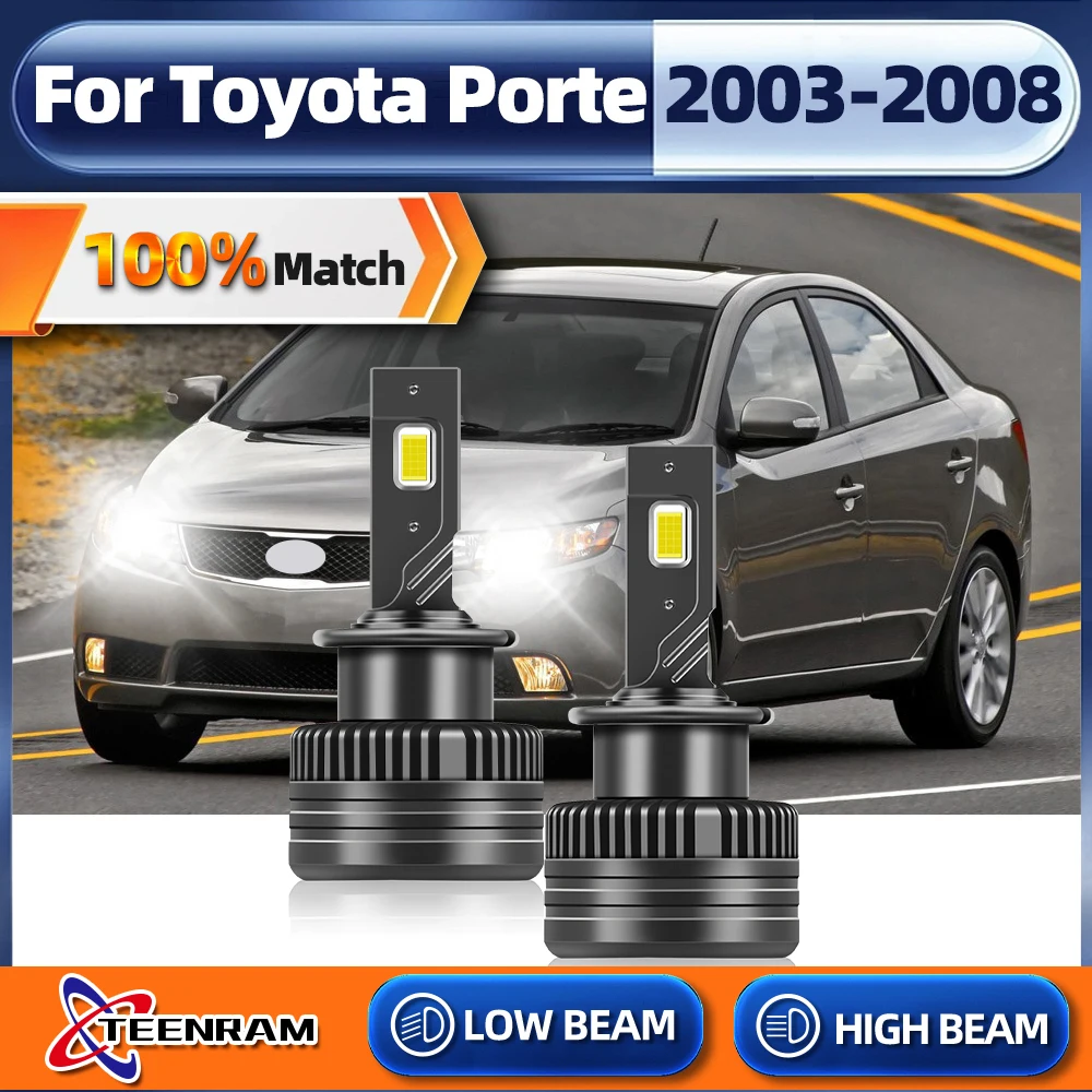 

Super Bright 60000LM Canbus Car LED Headlight Bulbs D4R Auto Light Plug&Play For Toyota Porte 2003 2004 2005 2006 2007 2008