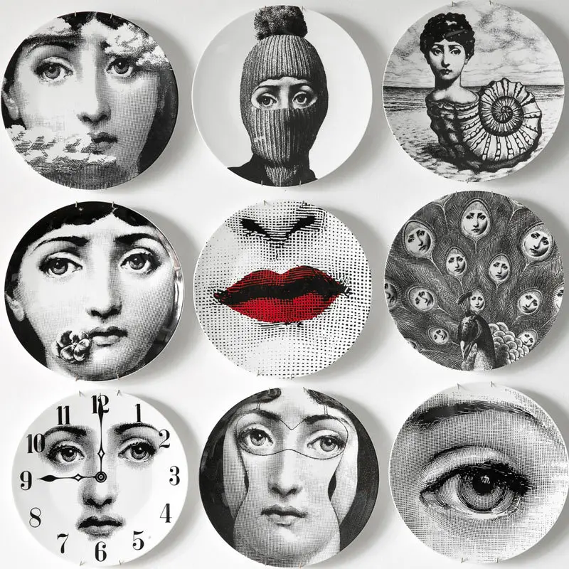 

Italian Plate Lina Cavalieri Wall Plate Decorative Plate Ceramic Plate Theme E Variazioni Hotel Home Decoration Decorative Plate