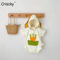 criscky baby summer clothing newborn baby boys girls sunsuit beachwear toddler infant cute jumpsuit bodysuithat solid clothes