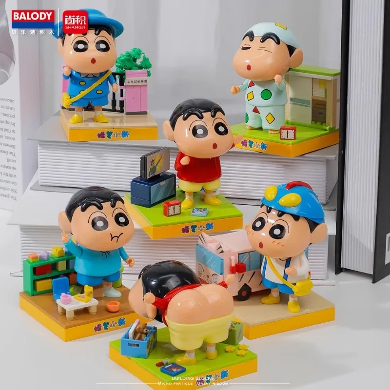 Строительные блоки BALODY карандаш Шин-тян модель фигурка сделай сам игрушки аниме