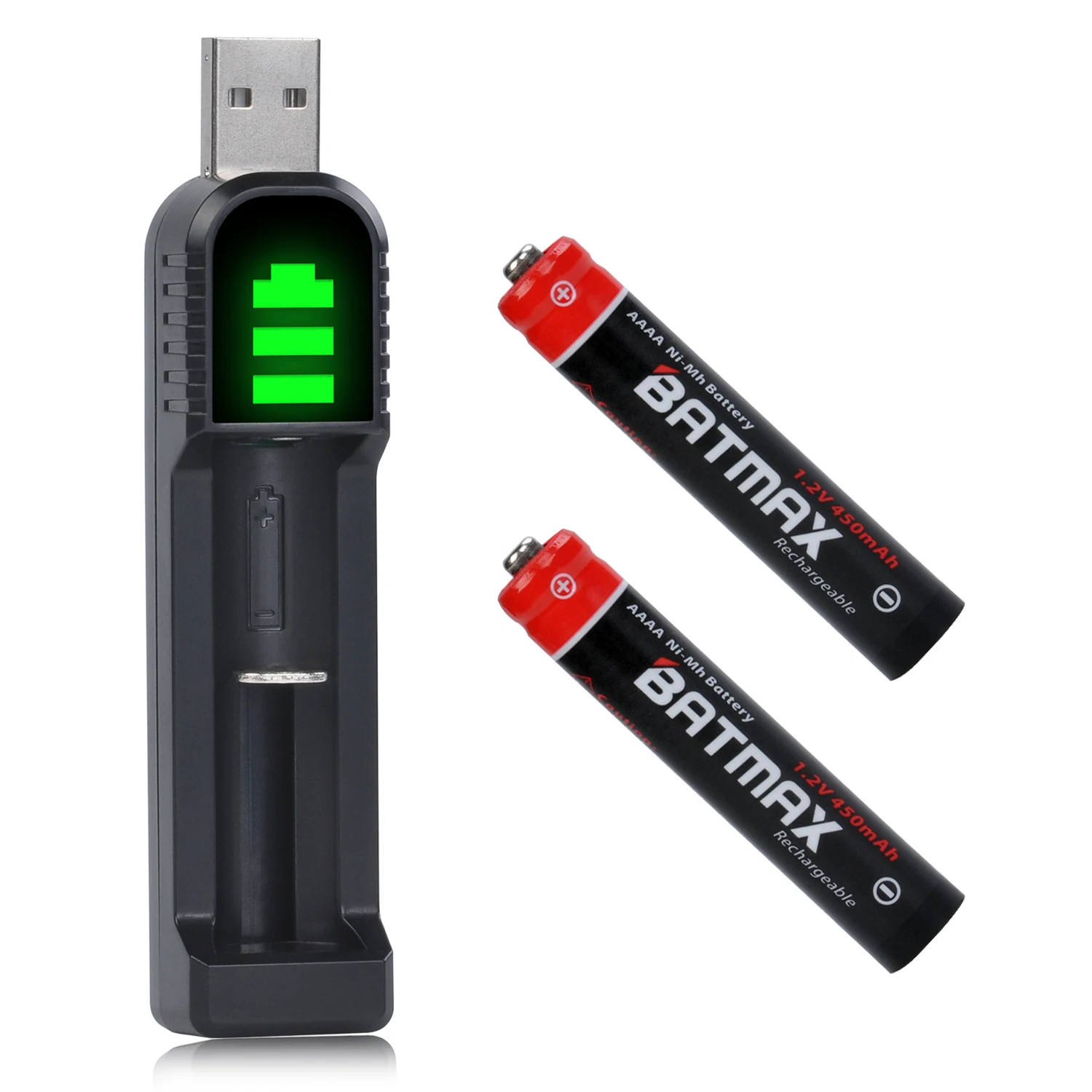 

Batmax Rechargable AAAA Surface pen Battery+ LED USB Charger for Surface pen,stylus pen,Surface pro 3/4 pen, Digital pen MS