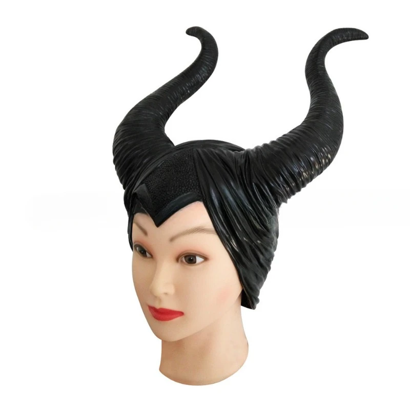 Виниловая Повязка На Голову Maleficent Сказочный Хвост Рогатая Шляпа Аксессуар Для