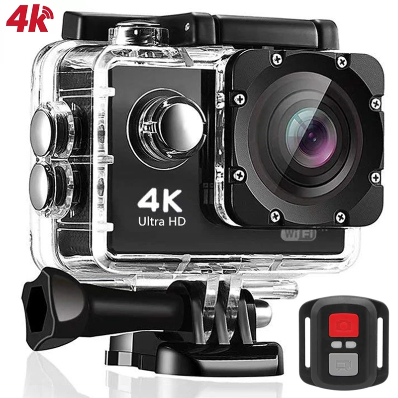 Оригинальная экшн-камера 4K Ultra HD 30 кадров в секунду/170D водонепроницаемая