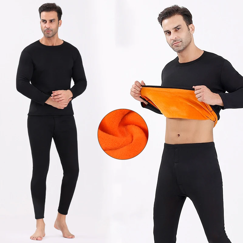 0.6 KG Thermal Underwear Man Winter Johns For Seamless Winter Thermal Underwear Set Warm Thermos Clothing Couple Clothing 