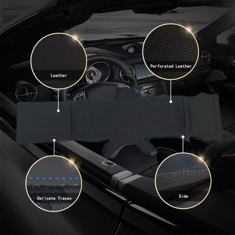Чехол на руль автомобиля на заказ для Honda Civic 10 2016 2017 CRV CR-V 2017, внутренние чехлы на руль с автоматической оплеткой, ручное шитье (art.: 3920d11bb04e4) - 3920d11bb04e4