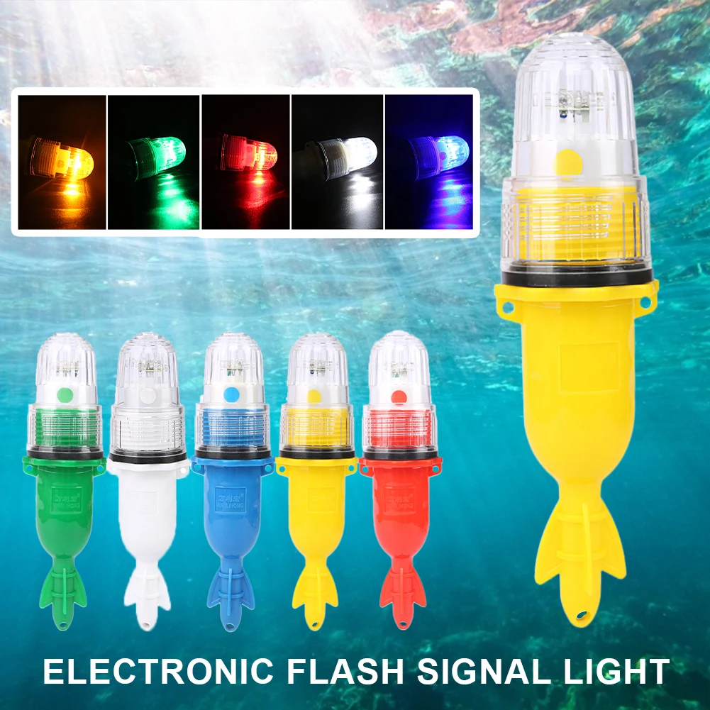 

21cm LED Fishing Lure Light Flash Signal Light Deep Drop Underwater Fishing Squid Wordfish Lure Attractant Light