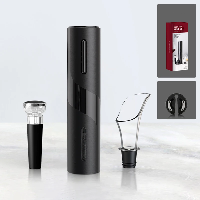 

Новый набор открывалок для бутылок вина пластиковая электрическая многофункциональная Подарочная коробка Бытовая отвертка тип крышки для...