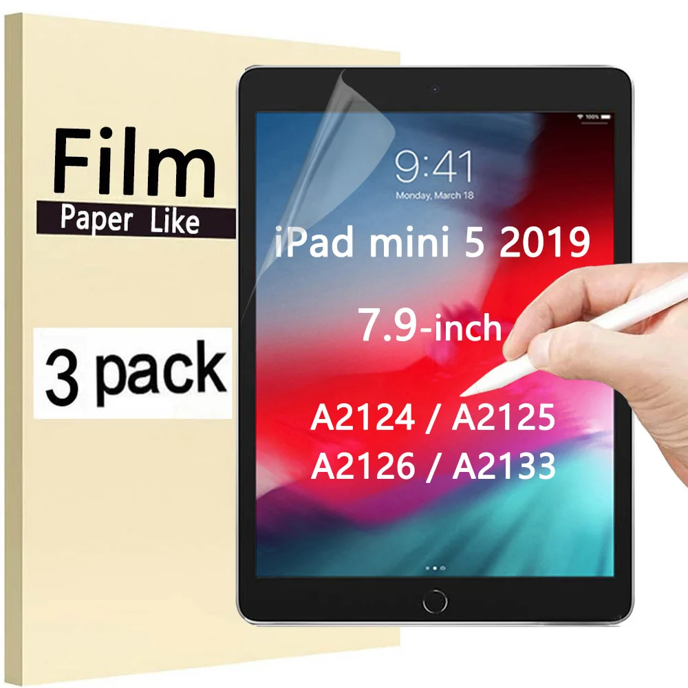 Фото Пленка в виде бумаги для Apple iPad Mini 5 7,9 ''2019 5-го поколения A2124 A2125 матовая ПЭТ защита для экрана от царапин пленка для планшета №1